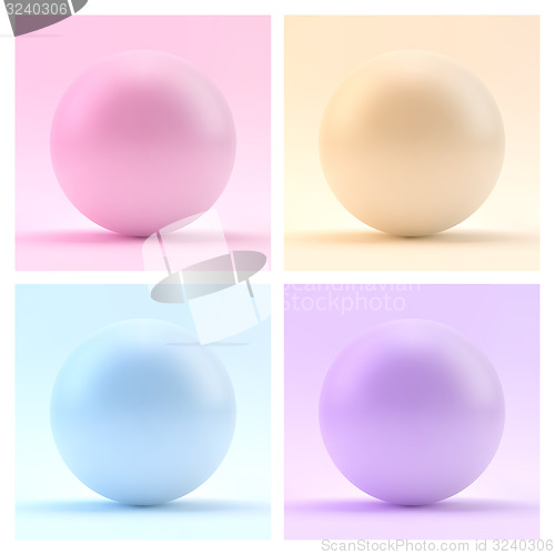 Image of Sphere. 3d vector template. Abstract illustration.