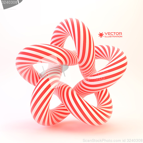 Image of Star. Vector 3D illustration. 
