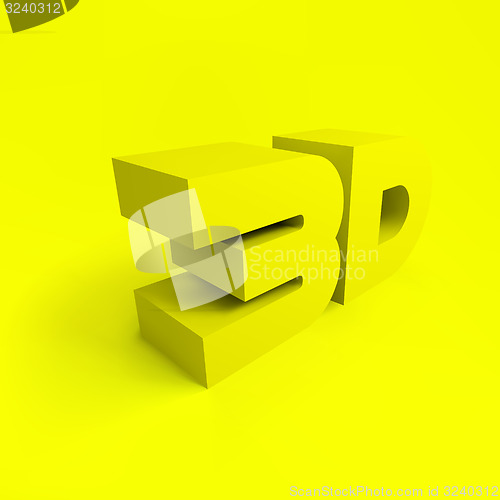 Image of 3D. Vector background.