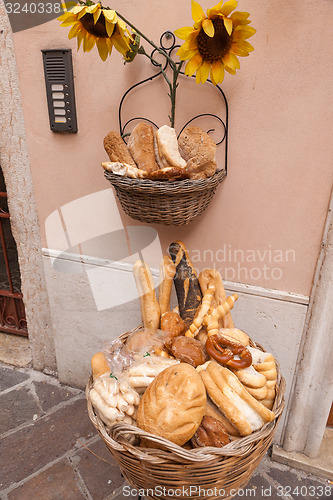 Image of Cart of bread in the streets