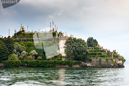 Image of park on the island of Isola Bella. Italy