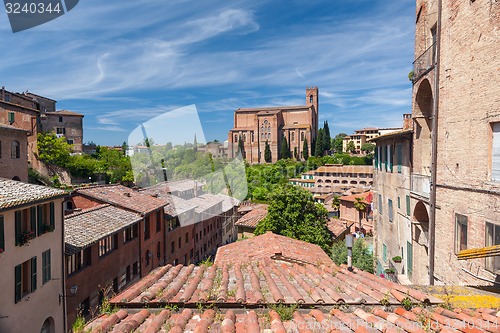 Image of Panoramic view from the roof of town, Lake Garda