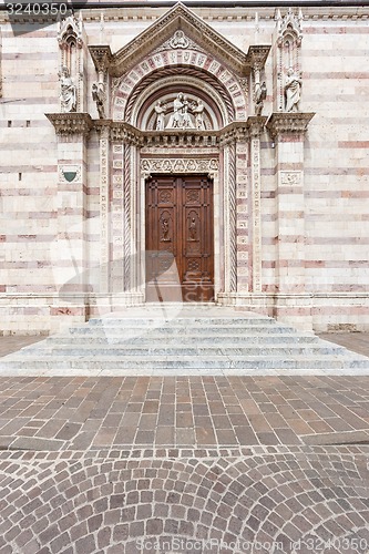 Image of old wood  door