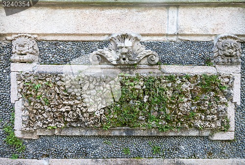 Image of park on the island of Isola Bella. Italy