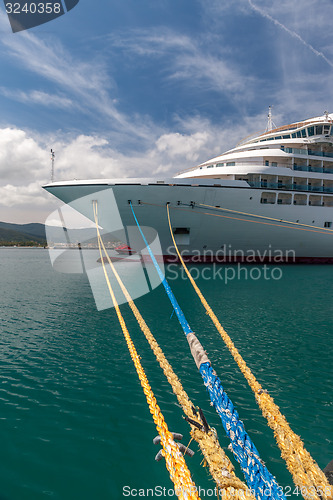 Image of Cruise ship in the port