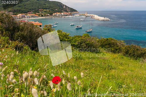 Image of The village of Marciana Marina. Elba island