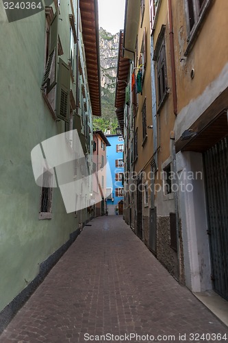 Image of narrow street of the old city in Italy