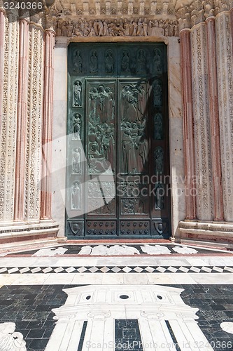 Image of old metal door