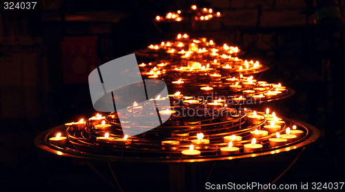 Image of Burning candles