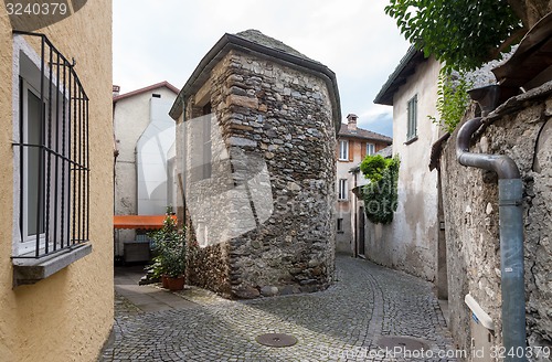 Image of Narrow street of the old city in Italy