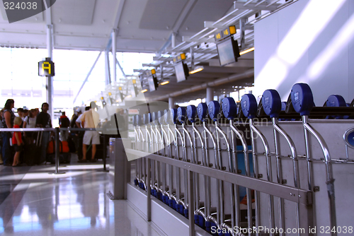 Image of Airport crowd