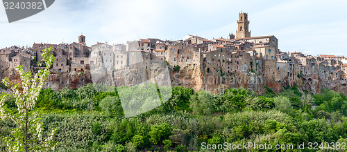 Image of City on the clif in  Italy 