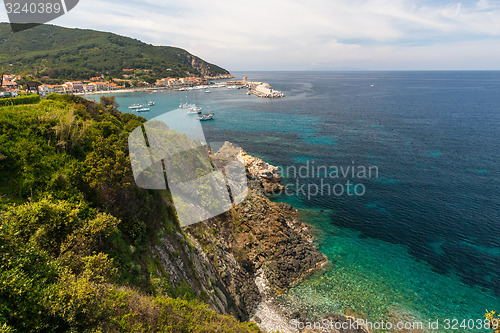 Image of The village of Marciana Marina. Elba island