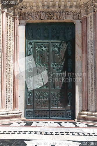 Image of old metal door