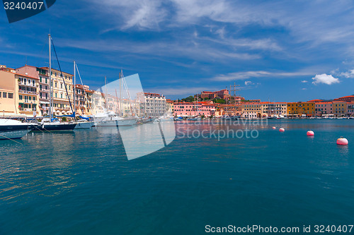 Image of Panorama of Porto Azzurro on Elba Island, Italy