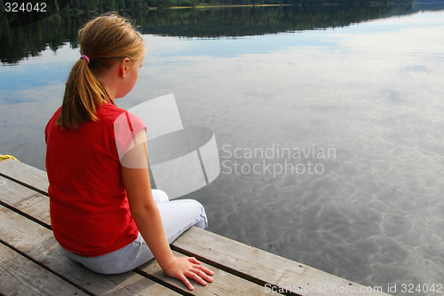 Image of Girl child dock