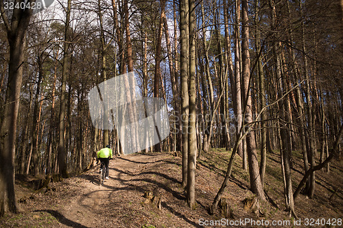 Image of motion cyclist