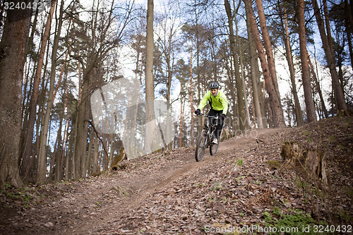 Image of motion cyclist