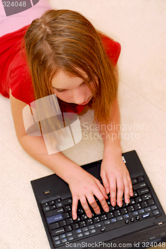 Image of Girl computer
