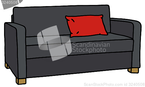 Image of Black sofa