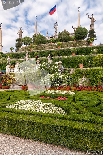 Image of park on the island of Isola Bella. Italy