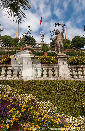 Image of park on the island of Isola Bella. Italy