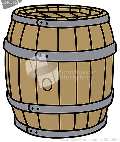 Image of Old wooden barrel