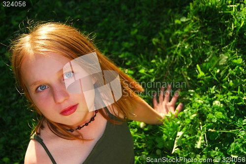 Image of Girl grass