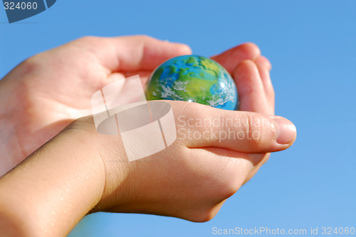 Image of Hands globe