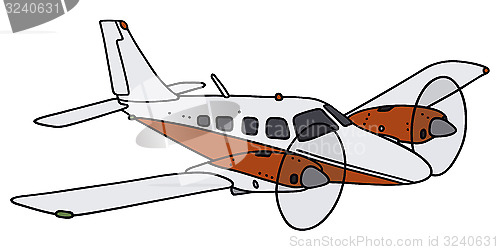 Image of Small twin-engine airplane