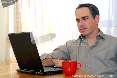 Image of Man with laptop