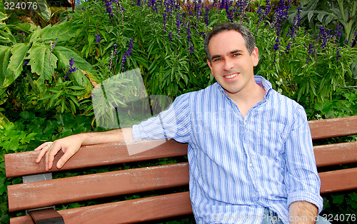 Image of Man on bench