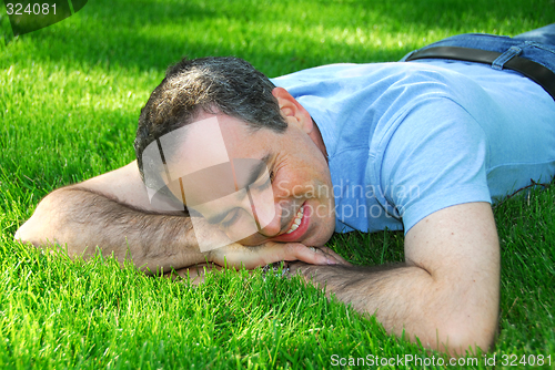 Image of Man relaxing
