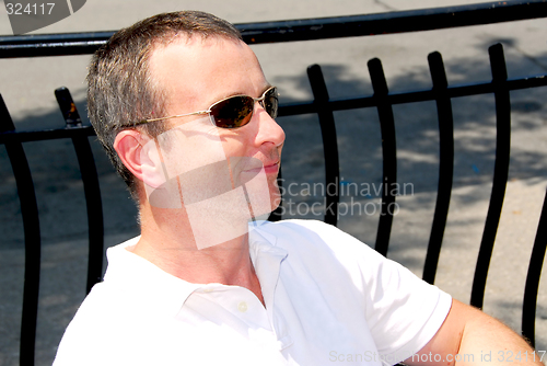 Image of Man sunglasses