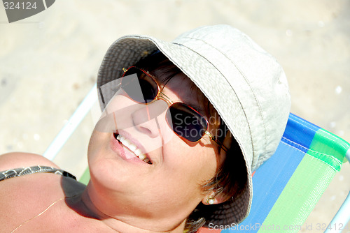 Image of Woman beach