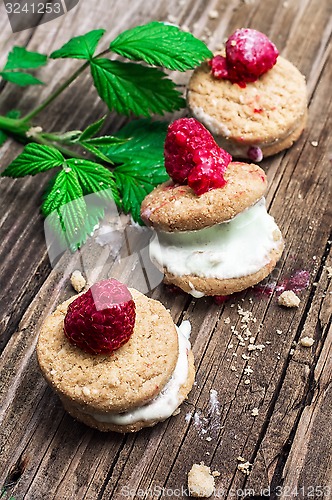 Image of fresh raspberry cookies