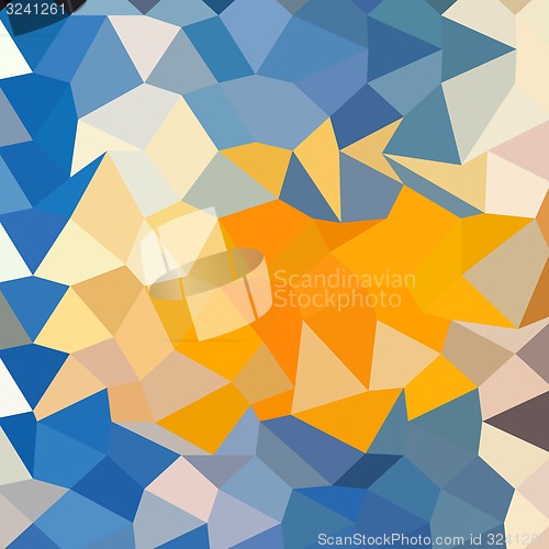 Image of Azure Blue Abstract Low Polygon Background