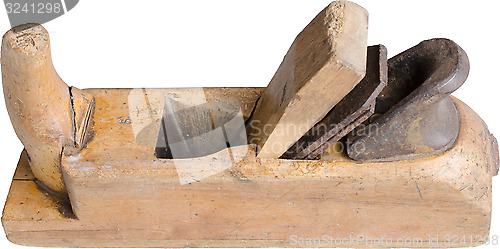 Image of Old type planer made of wood