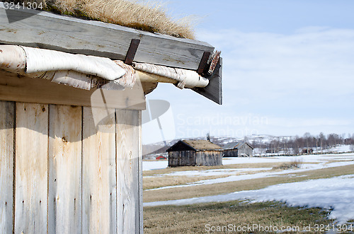 Image of Roof covered with grass