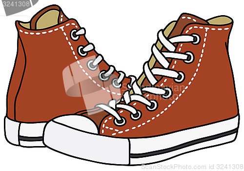 Image of Red sneakers
