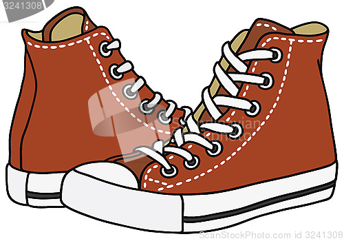 Image of Red sneakers
