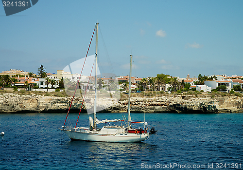 Image of Yacht in Harbor