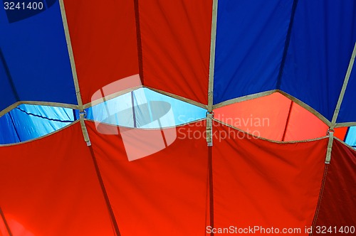 Image of abstract detail of hot air balloon