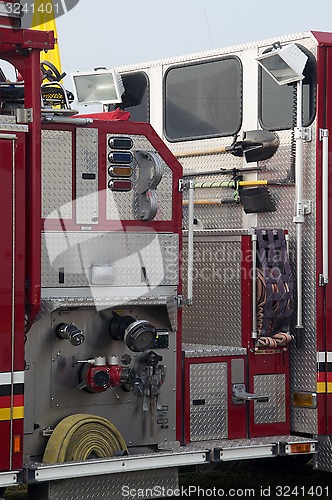 Image of detail of fire truck