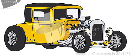 Image of Yellow hot rod