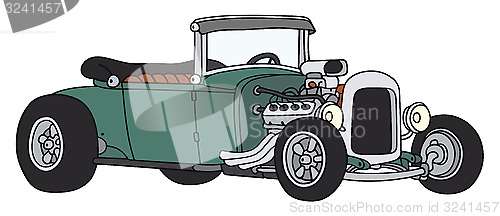 Image of Green hot rod