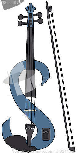 Image of Blue electric violin