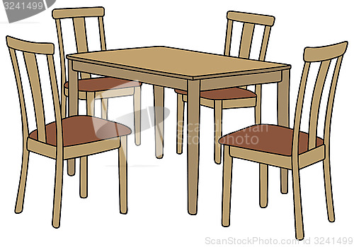 Image of Table and chairs