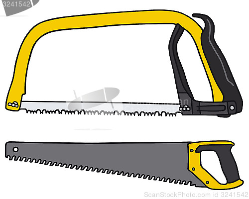 Image of Yellow saws