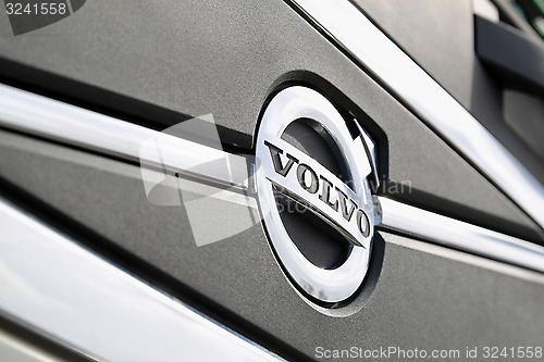 Image of Volvo Symbol Close Up